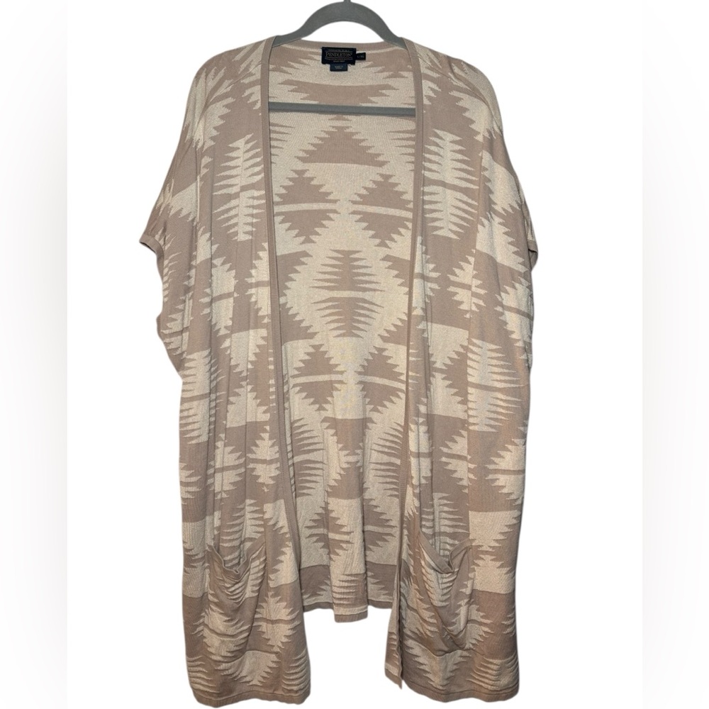 Pendleton Tan Aztec South Western Print‎ Cardigan